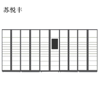 苏悦丰智能快递柜小区快递自提柜派件柜室外寄存柜信报箱储物柜一主四副105格