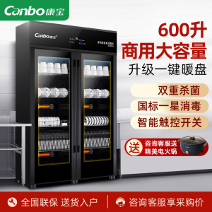 康宝(Canbo)XDZ600-A4商用消毒柜大容量立式双开门消毒碗柜 酒店餐厅后厨 升级国标一星级大容量600L 商用