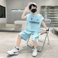 儿童装男童夏装无袖套装2025新款中大童速干夏季运动夏款帅气背心