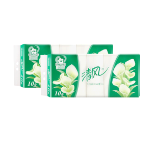 清风马蹄莲平纹三层卷纸妇婴用纸无芯长卷纸卫生纸家庭装手纸厕纸100g*10卷*2提