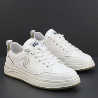 真皮软底潮流百搭平底休闲鞋男2026春季新款帅气一脚蹬懒人小白鞋