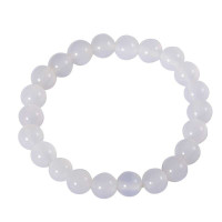 梦克拉 Mkela 白玛瑙手链 纯洁 玉髓玛瑙 女士 送朋友 手链 玛瑙