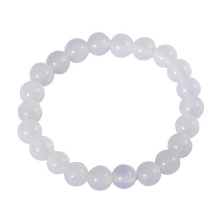 梦克拉 Mkela 白玛瑙手链 纯洁 玉髓玛瑙 女士 送朋友 手链 玛瑙