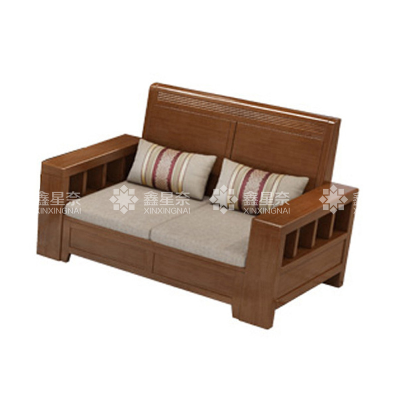 鑫星奈XXN4031202 实木沙发简约冬夏两用客厅沙发 双人位