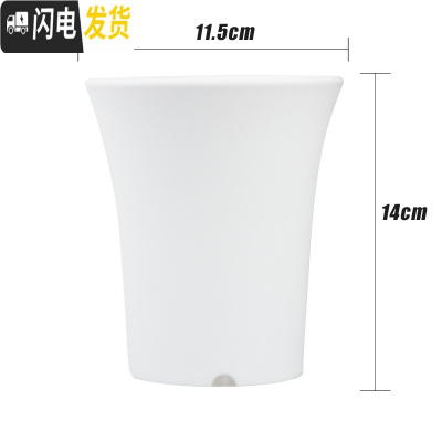 三维工匠船长多肉花盆玉露万象盆塑料小花盆特大加厚肉肉家用 白色4号(11.5×14cm)大号10个 均码花盆容器