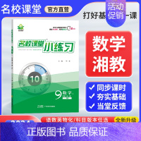 数学[湘教版] 九年级/初中三年级 [正版]2024新版名校课堂小练习九年级全一册上下语文数学英语物理化学人教版北师沪科