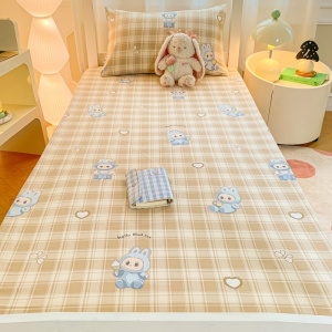 大学生宿舍床笠90x190住校卡通纯棉全包防滑床垫套保护罩