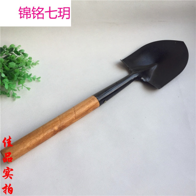 厂工兵铲锹木柄救生铲多功能木柄铲园林铁锹五店