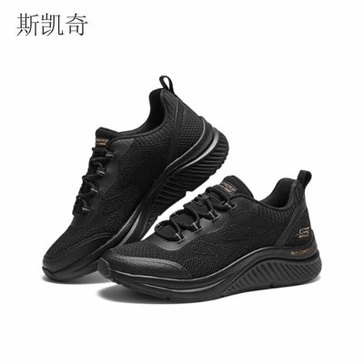 斯凯奇 女新款网面健步鞋 117561/BBK-10 双