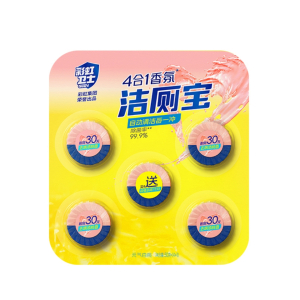 彩虹卫士果香抑菌洁厕剂50m*5个*3组l组合装合计15个强力去污固态设计R6201