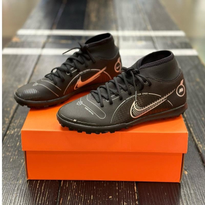 NIKE/耐克SUPERFLY 8 TF男子飞盘碎钉舒适中帮足球鞋DJ2909-007 D