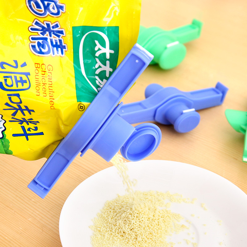 家柏饰(CORATED) 食品袋封口夹零食夹子密封夹塑料出料子出料口4个