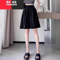YIBUSHENG五分裤裙女季休闲宽松大码微胖MM高腰显瘦冰丝速干a字阔腿短裤