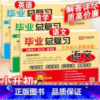 小学毕业总复习·语文+数学 小学通用 [正版]2023小升初试卷真题卷语文数学英语必刷题人教版六年级下册小升初毕业总复习