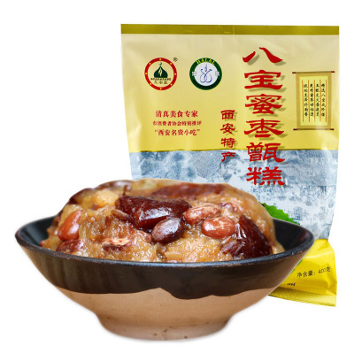 陕西小吃蜜枣甑糕400g清真食品八宝饭糯米镜糕甜食西安特产