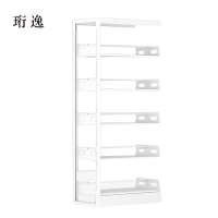珩逸图书馆书架阅览室货架资料档案架钢制书架单面五层副架