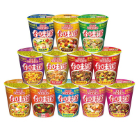 日清(NISSIN)方便面组合装 杯面泡面快餐面 混合味道12杯[随机发]