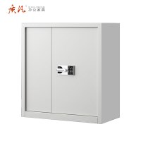 质凡指纹电子保密柜钢制密码文件柜档案柜矮柜资料柜办公柜