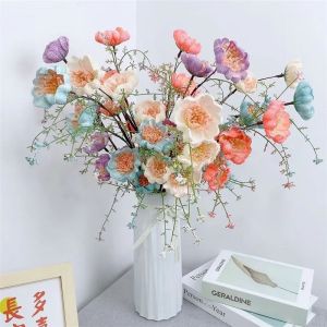 维诺亚轻奢仿真花摆设杜鹃花假花客厅餐桌茶几干花花束装饰家居摆件