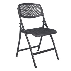 豫亨 黑色免安装折叠椅 活动宣传椅培训会议椅麻将椅简易电脑椅