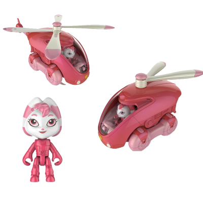 文具+积木+贴画-爱动正品宇宙护卫队变形玩具车儿童飞机玩偶公仔男孩女孩版风51009-彩虹机车送积木+文具+贴画-