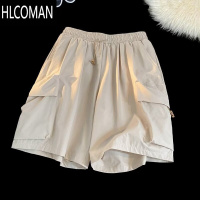 HLCOMANNELY夏季薄款休闲短裤男ins港风多口袋宽松百搭潮牌五分裤