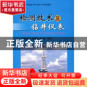 正版 检测技术及钻井仪表 鄢泰宁 中国地质大学出版社 9787562523
