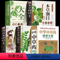 [正版]全5册 全图鉴中华中草药图谱全典+中草药全图鉴+本草纲目 中国中草药实用指南中医学草药书本草纲目千金方汤头歌诀