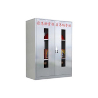 利特莱依304不锈钢应急物资柜消防救援器材箱防护用品柜室外微型消防站高1200*宽900*深450(加厚304材质)