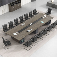 慧采云 会议桌办公桌简约现代长条桌长桌会议室桌培训桌洽谈桌4m