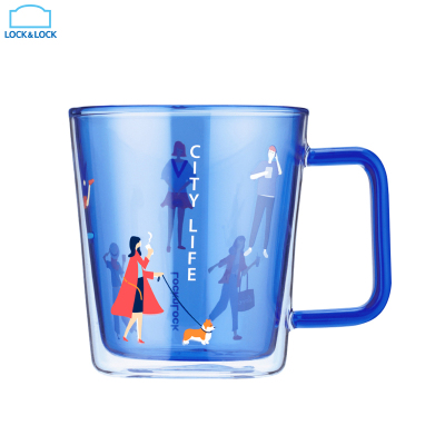 乐扣乐扣（LOCK&LOCK）城市生活玻璃杯LLG914系列双层玻璃杯350ml-620ml多种款式