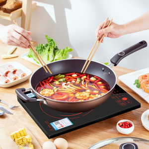 爱仕达ASD智能预约定时电磁炉AI-F2131C 黑色微晶面板2风机过热保护轻奢设计