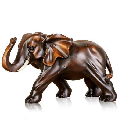 家柏饰(CORATED)大象摆件一对木工艺品家居客厅玄关酒柜装饰品乔迁新居礼品