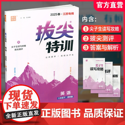2025春 拔尖特训 英语 译林版 六年级下册 小学教辅同步练习 同步提优 高阶提优 精准提优学生用书6下通成学典 江苏