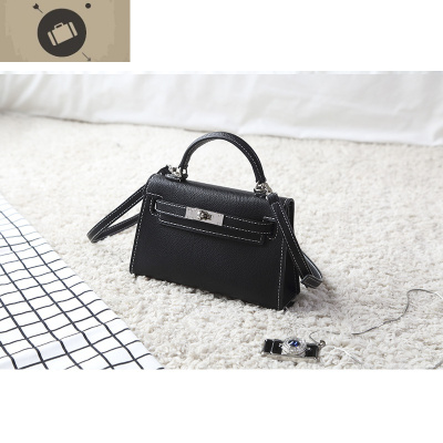 经典款时尚迷你凯莉包斜挎小包手提包单肩斜跨包复古小包包女潮流艾狄伊娃手提包