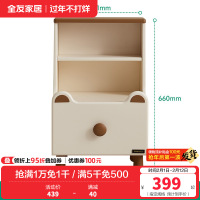 全友家居现代简约床头柜小型卧室床边置物储物柜子床尾收纳柜