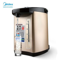 美的(Midea)电热水瓶家用304不锈钢5L大容量烧水壶多段温控一键除氯自动出水热水壶PF709-50T