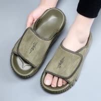 拖鞋男士春夏头层牛皮防滑防臭凉拖厚底高端时尚潮流家居真皮拖鞋