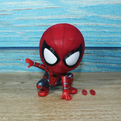 英雄远征复联4死侍玩具模型公仔汽车车载摆件q版 cosbaby小蜘蛛a款 高