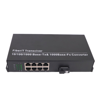 瑞利通1光8电光纤收发器XRLT-1180