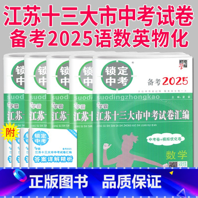 [正版]备考2025锁定中考2024年江苏十三大市中考试卷汇编数学中考卷模拟测试卷练习册语文历年真题初三江苏省十三市13