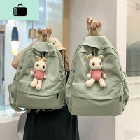 简约实用双肩包女书包韩版高中原宿ulzzang2020年新款百搭背包NEW LAKE