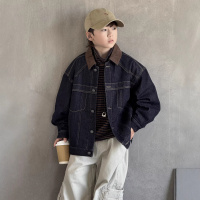 男童春装牛仔外套2026新款中大童春秋款男孩痞帅春季儿童炸街衣服