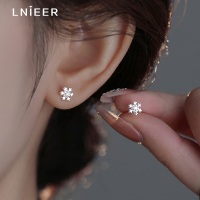 999纯银雪花耳钉女圣诞耳饰高级感养耳洞耳环2025年新款秋冬送女朋友老婆情人节七夕生日礼物