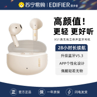 EDIFIER/漫步者真无线蓝牙耳机XS1半入耳降噪男女生适用华为小米长续航 月白色