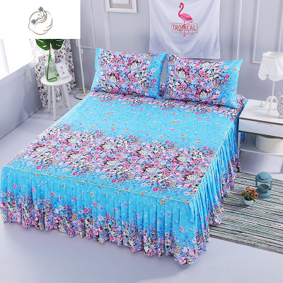 三件套棉四件套床上用品夏季冰丝床裙罩夹棉床罩单件棉加厚舒适主义床品套装