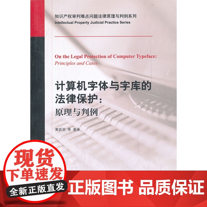 W正版 计算机字体与字库的法律保护:原理与判例 黄武双著