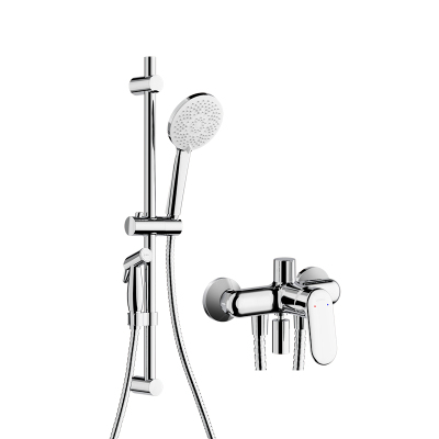 九牧(JOMOO)亮银集成升降硅胶除垢三功能分体淋浴器喷枪款35324-592/1B-1