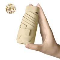 东纺拾光 DF5010 迷你六折黑胶晴雨防晒伞玉子黄