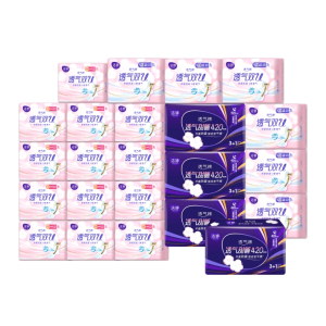 洁婷卫生巾透气棉柔日用组合装174片姨妈巾囤货优惠